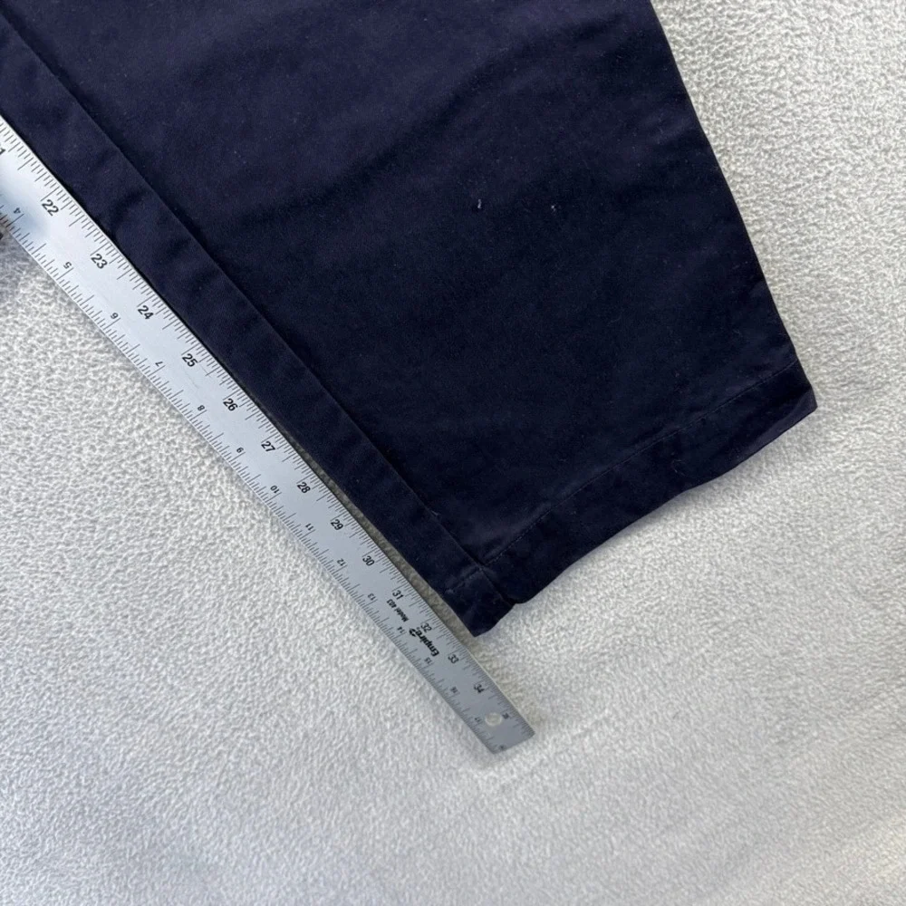 J.Crew Chino Pants Mens 33x34 Blue 770 Straight Fit Casual Canvas Chambray
